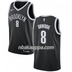 Brooklyn Nets Spencer Dinwiddie 8 Nike 2017-18 Musta Pelipaidat Swingman - Miesten